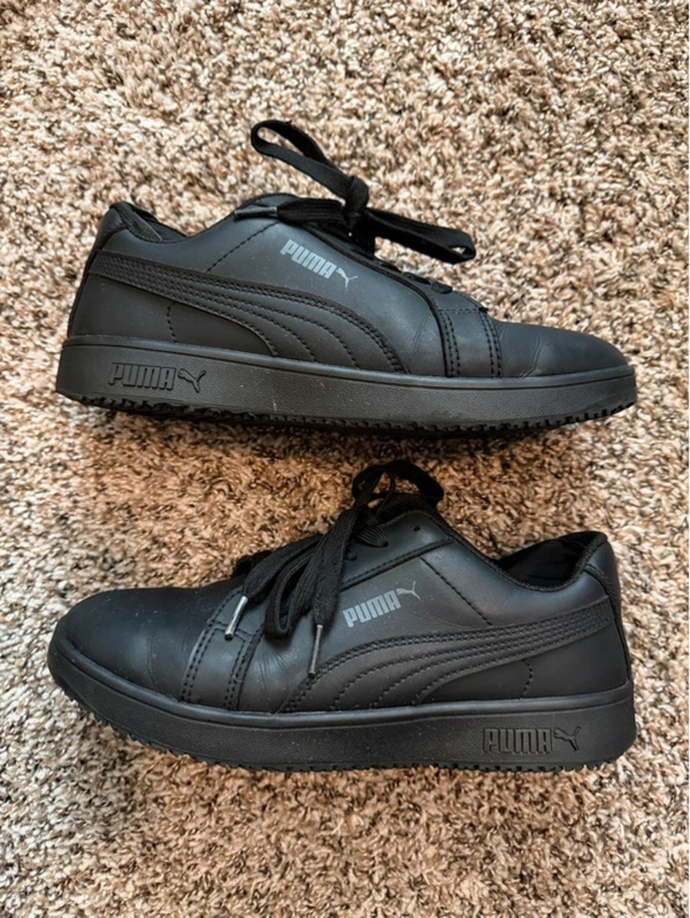 Puma slip and oil resistant black work shoes 10 women’s